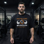 Oversized Installing Muscles Tee